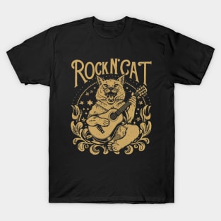 Cat rock Music vintage T-Shirt